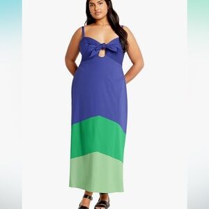 NWT City Chic Colorblock Maxi Dress